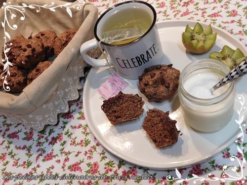 Briochettes healthy noisettes chocolat