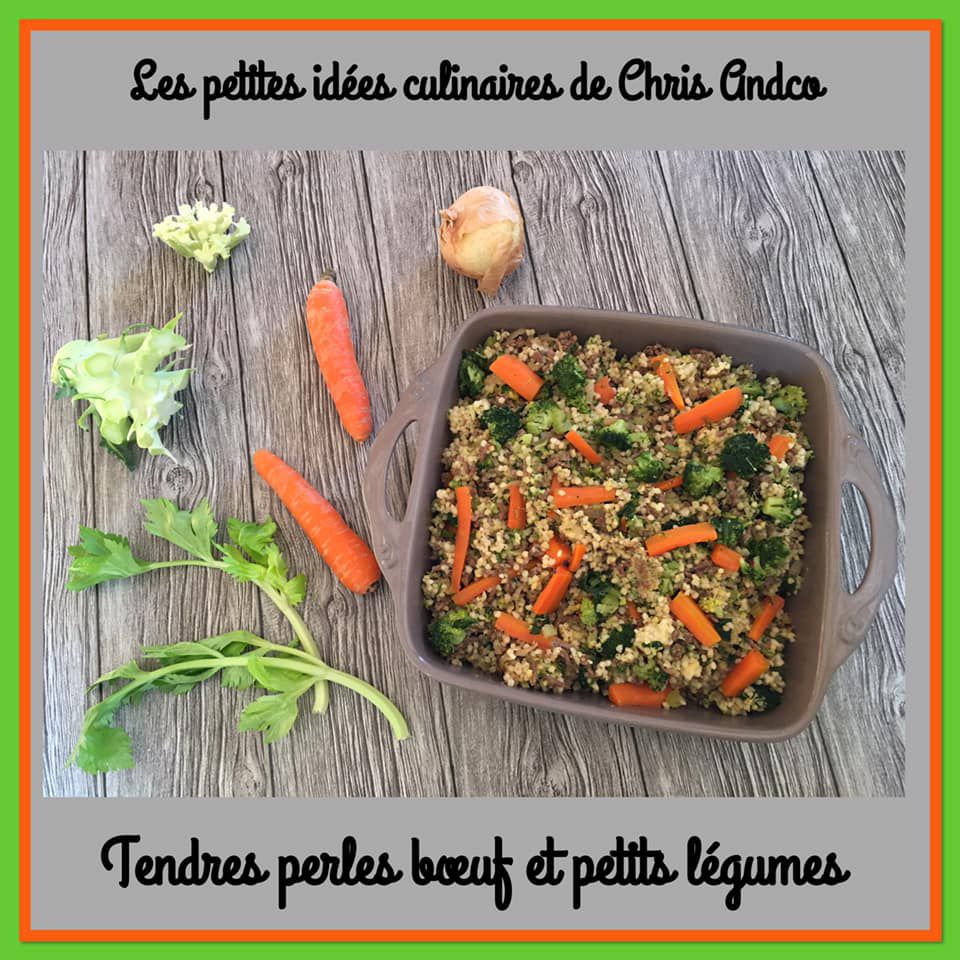 Tendres perles bœuf et petits légumes