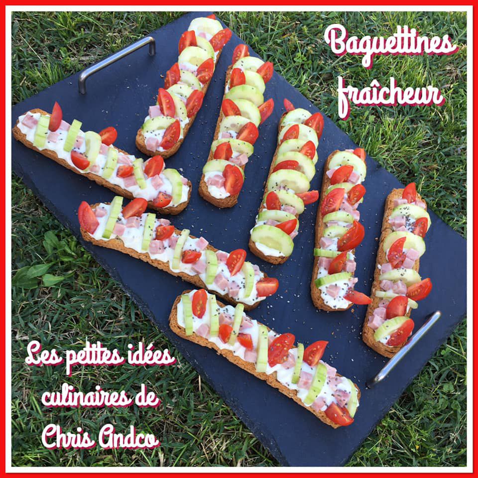 baguettines fraîcheur crudités jambon