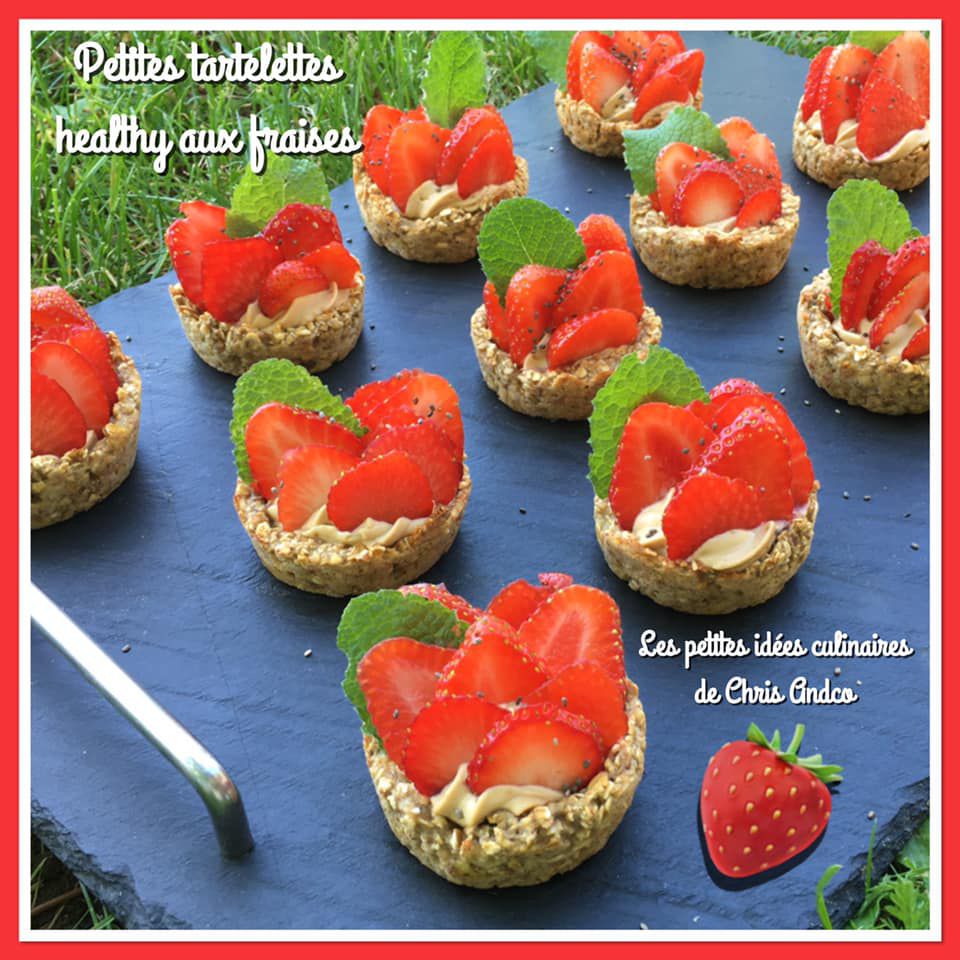 petites tartelettes healthy aux fraises