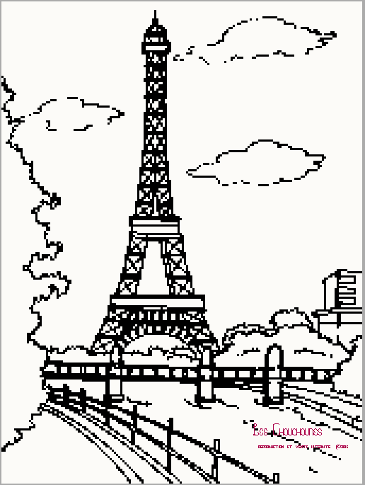 Grille gratuite Tour Eiffel