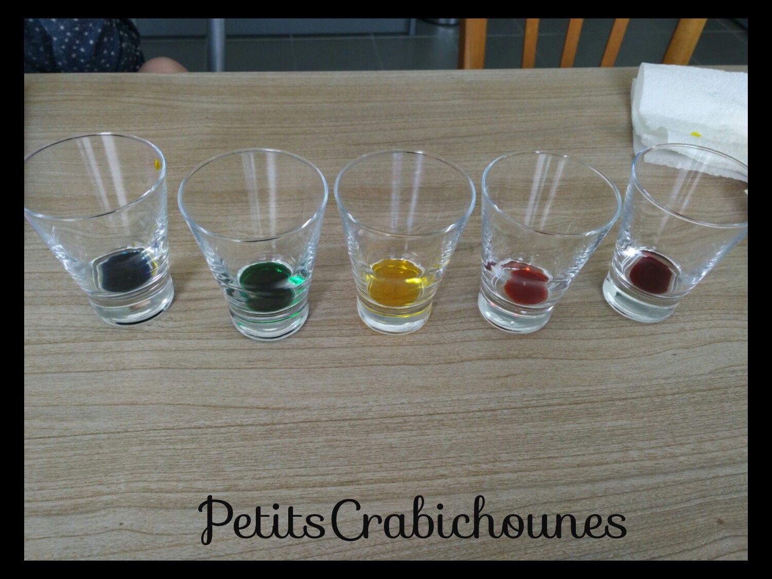 Colorer pâquerettes avec colorants alimentaires. Petits Crabichounes