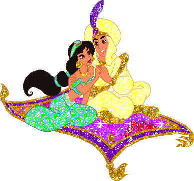 Tapis volant - (Aladin) - Disney - Gif scintillant - Gratuit