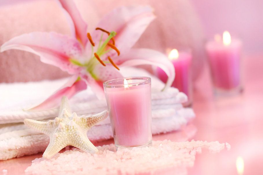 SPA - Relaxation - Beauté - Bougies - Pink - Wallpaper - Free