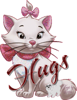 Hugs - Chat - Aristochats - Disney - Gif scintillant - Gratuit