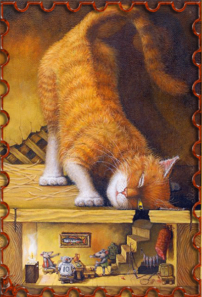 Chat Souris Humour Gif Anime Gratuit Le Monde Des Gifs