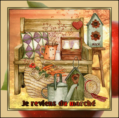 Je reviens du marché - Panier - Arrosoir - Gif animé - Gratuit - Le Monde  des Gifs