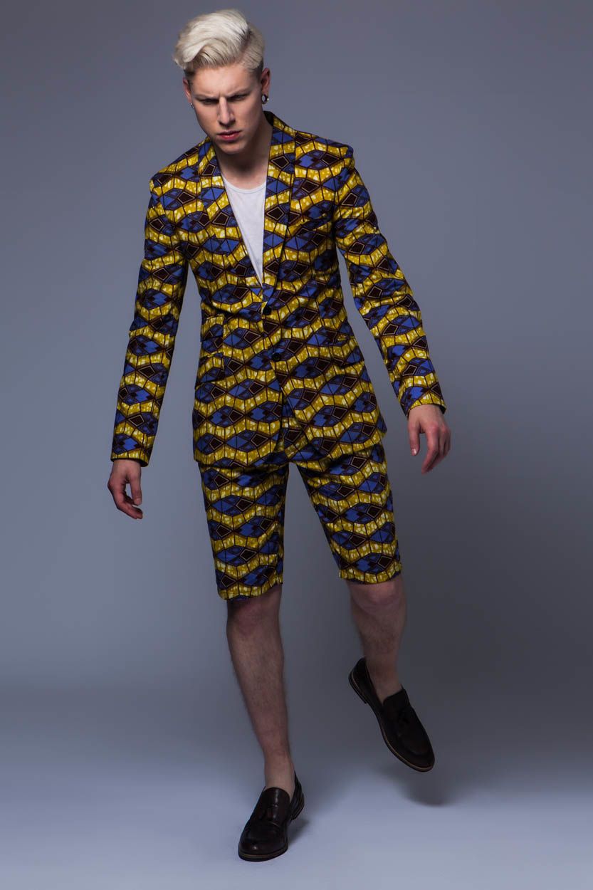 Veste costume homme wax 2025