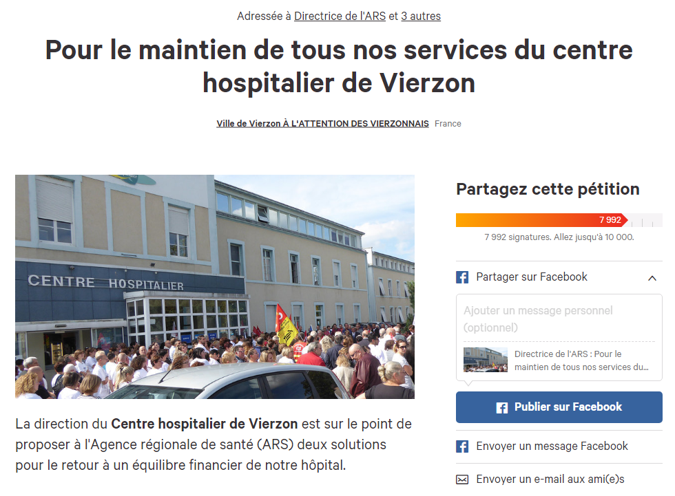 18.627 signatures déposées à Orléans contre la fermeture de la maternité