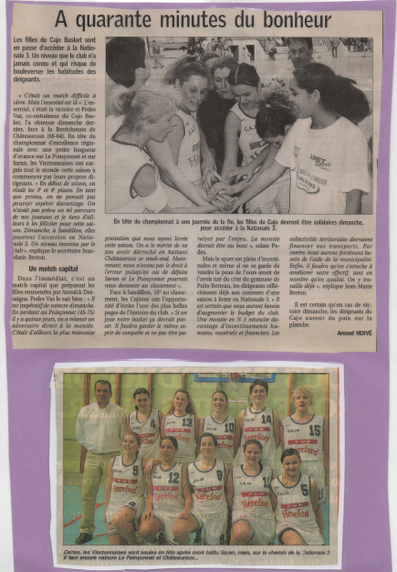 Les ex-licenciés du Cajo Basket pourront aller à l'USV Basket