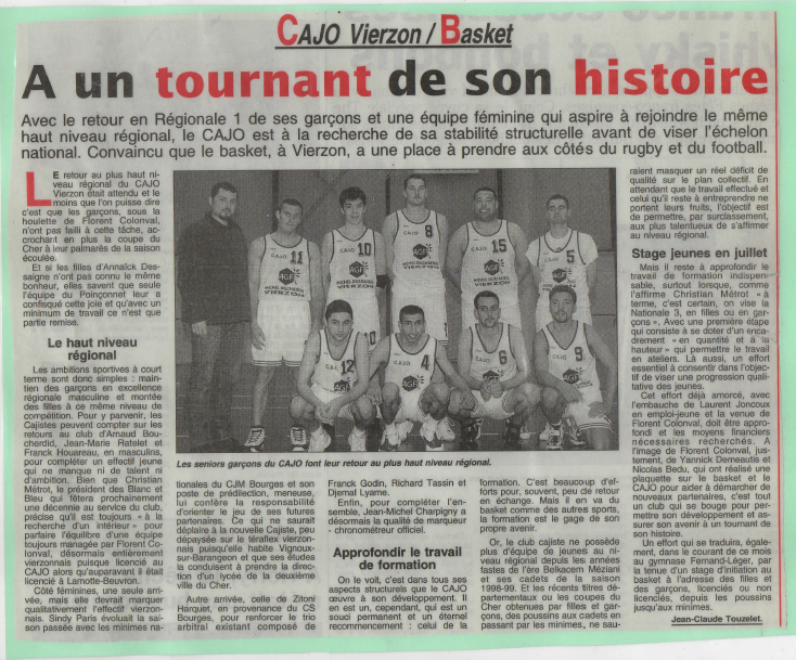 Les ex-licenciés du Cajo Basket pourront aller à l'USV Basket