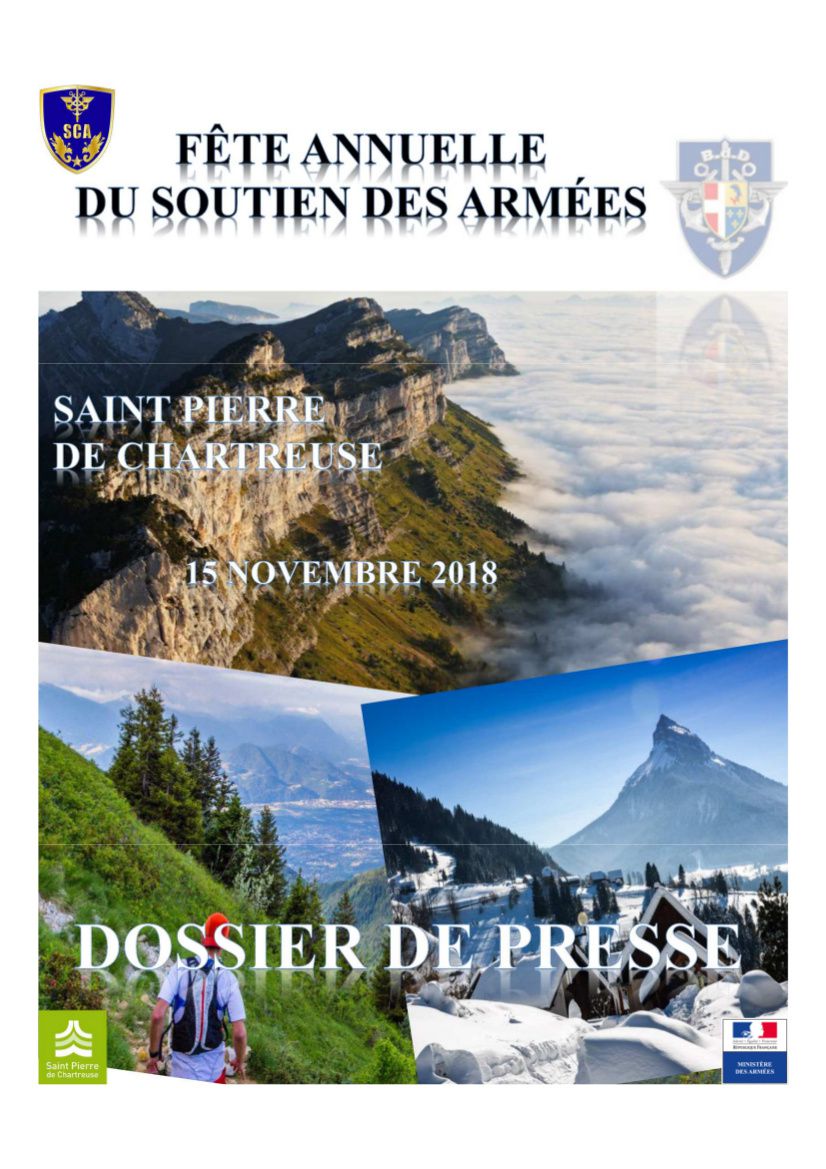 Cérémonie militaire le 15 novembre à st Pierre de Chartreuse