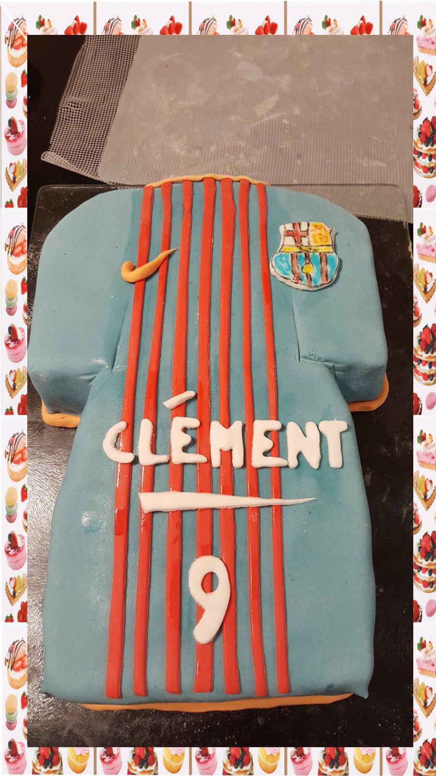 Gateau Tee Shirt Fc Barcelone Doux Delices De Nat