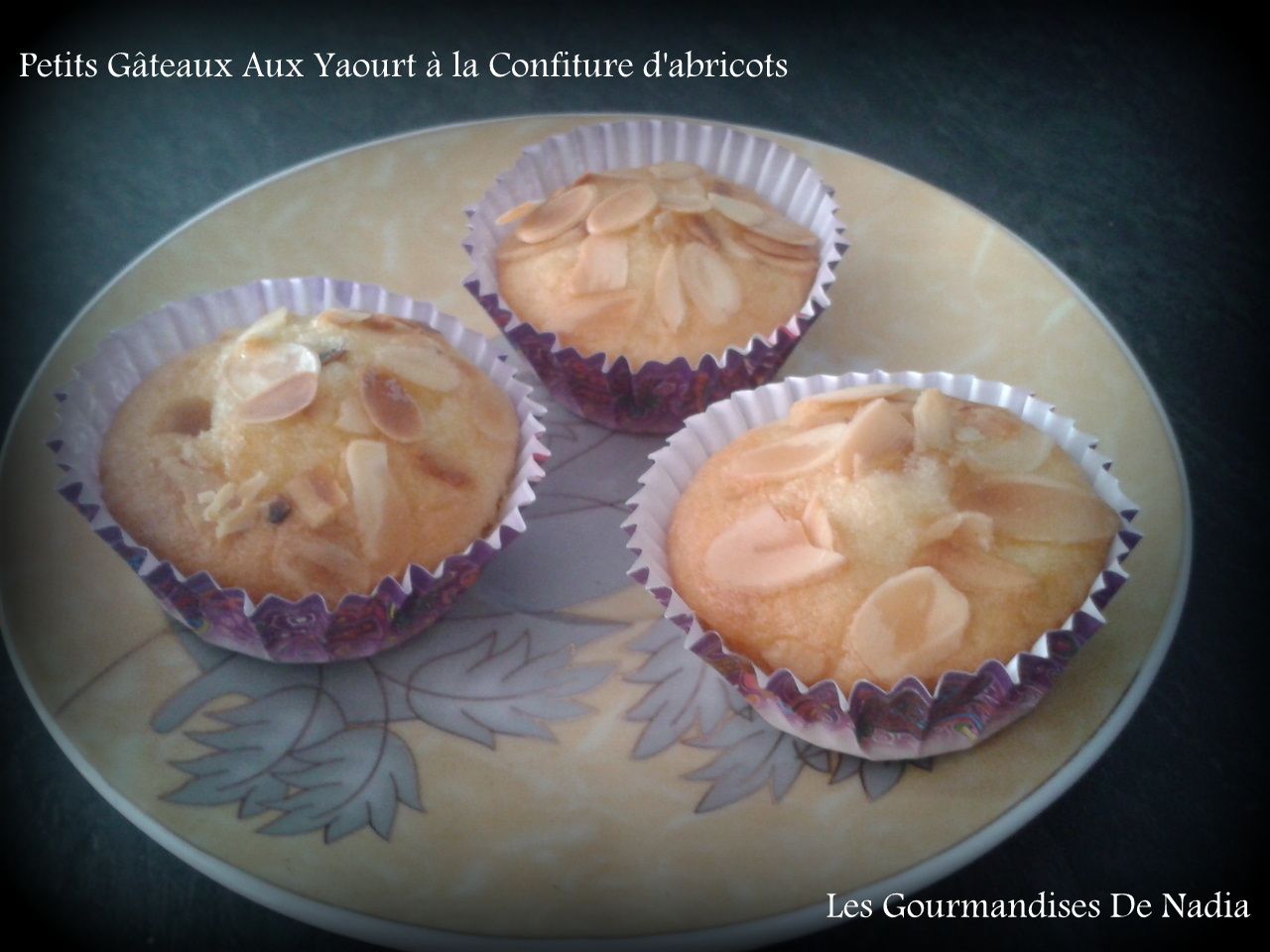 PETITS GÂTEAUX AU YAOURT A LA CONFITURE D'ABRICOT