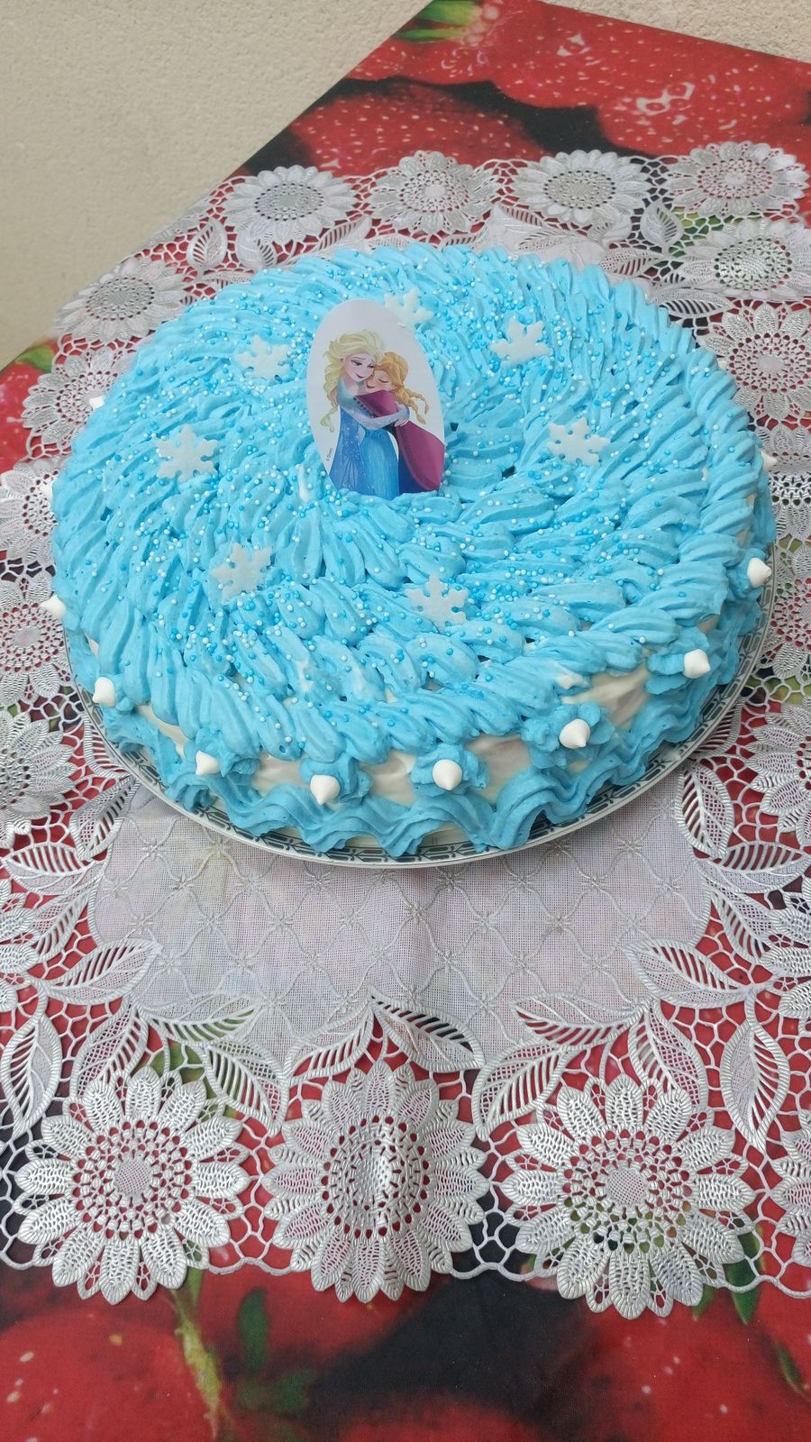 GÂTEAU GÉNOISE FOURRE CHANTILLY / MASCARPONE ET FRAISES 