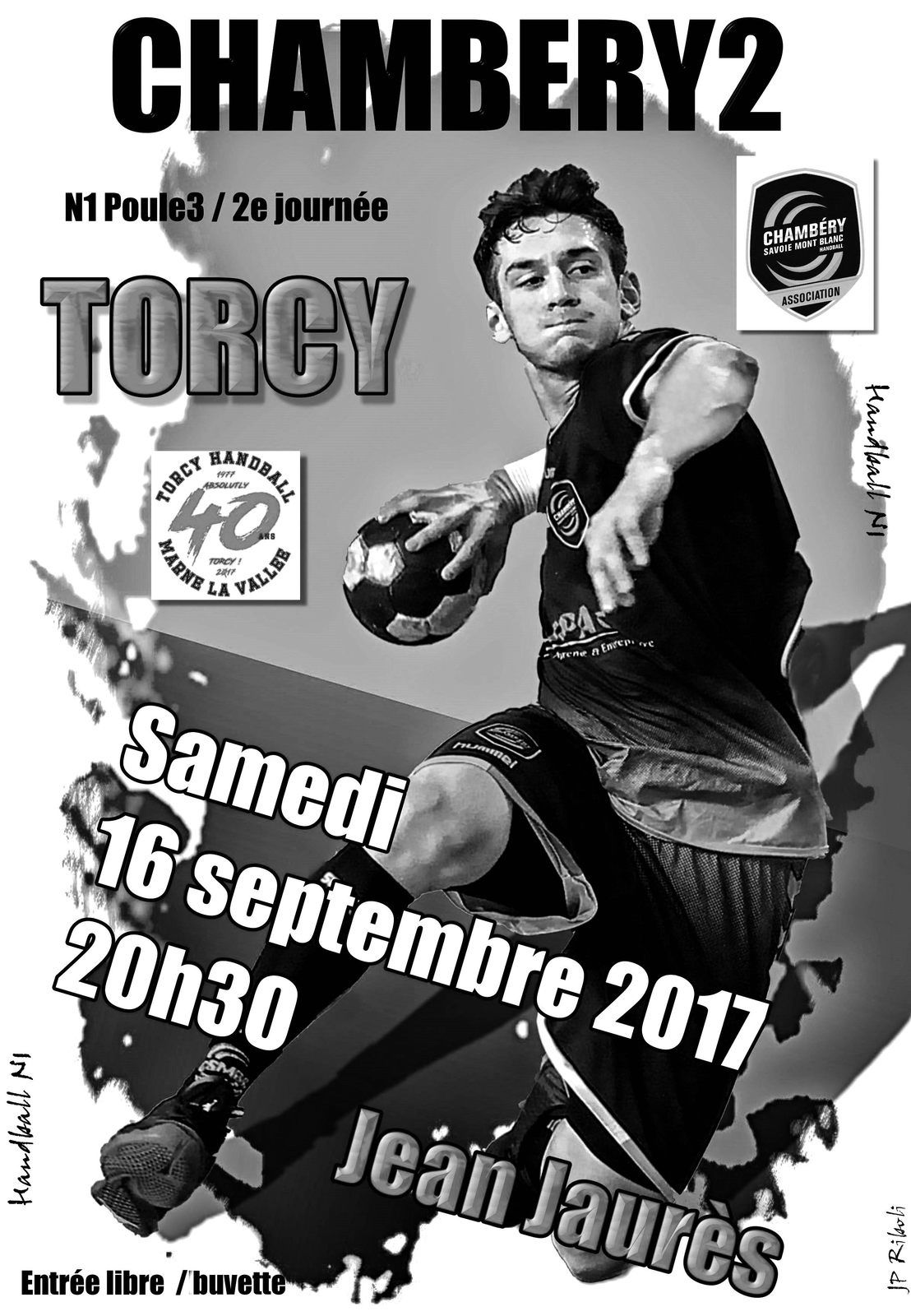 Le diaporama photos noir et blanc N1 CHAMBERY2 - TORCY 16092017