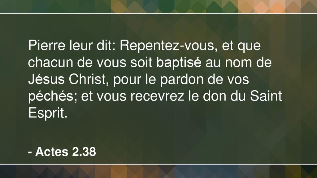 La repentance a également été prêchée par les disciples de Jésus - Partie 2
