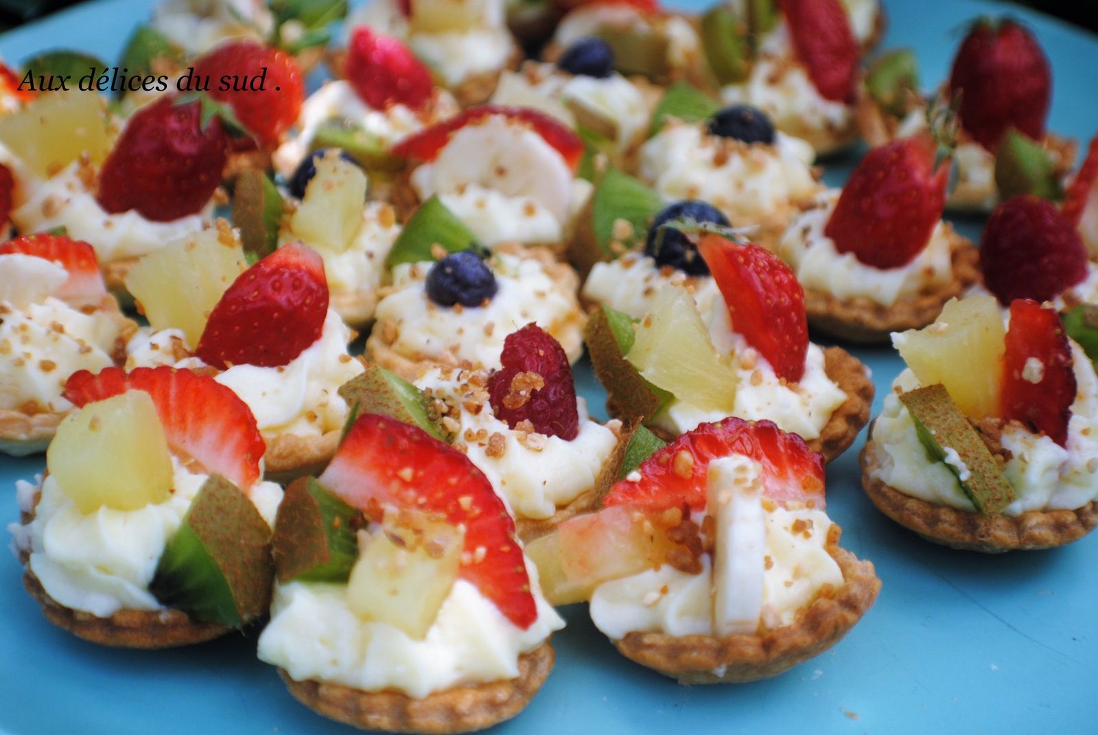 Mini-tartelettes aux fruits . 