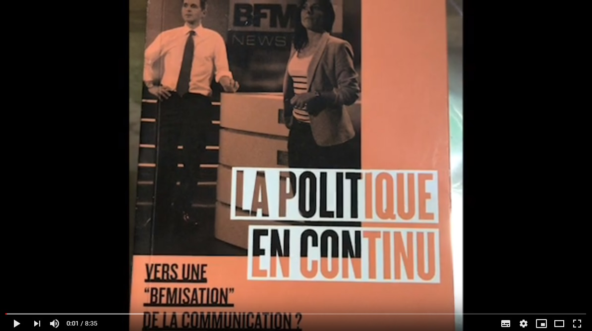 Pour les 15 ans de BFM-TV interview de Thierry Devars, Docteur en sciences de l’information et de la communication, auteur en 2015 d'un essai intitulé La Politique en continu. Vers une « BFMisation » de la communication ? 