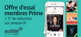 ESSAI 3 MOIS AUDIBLE AMAZON LIVRES AUDIO