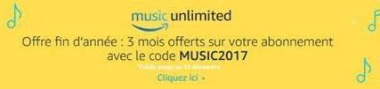 amazon music unlimited gratuit 3 mois offerts