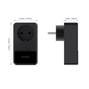 dimensions prise murale parafoudre 4 ports usb aukey