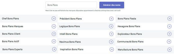 générateur de noms d'entreprise shopify