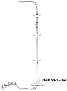 lampadaire d'intérieur leds modulable variateur