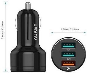 chargeur voiture aukey quickcharge