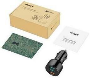 test chargeur voiture auky quickcharge 3.0