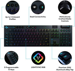 Clavier Gaming Mécanique Logitech G915 Lightspeed RVB