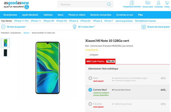 Bon Plan : de belles promotions sur la high-tech reconditionnée 8 promotions-xiaomi