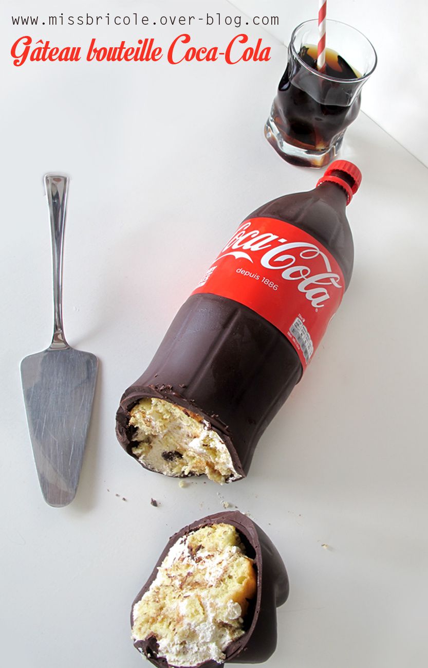 Gâteau façon bouteille de coca