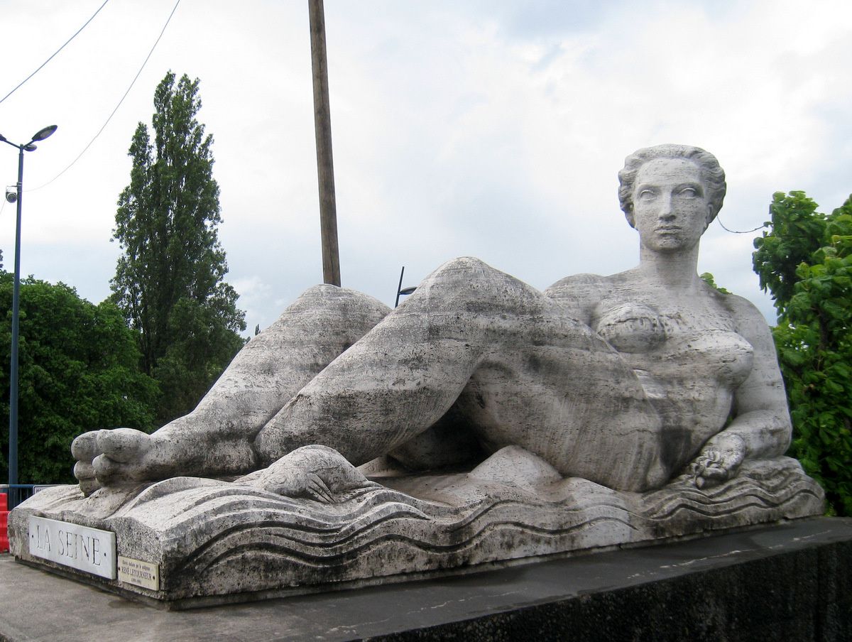 René Letourneur, statues du pont du Pecq