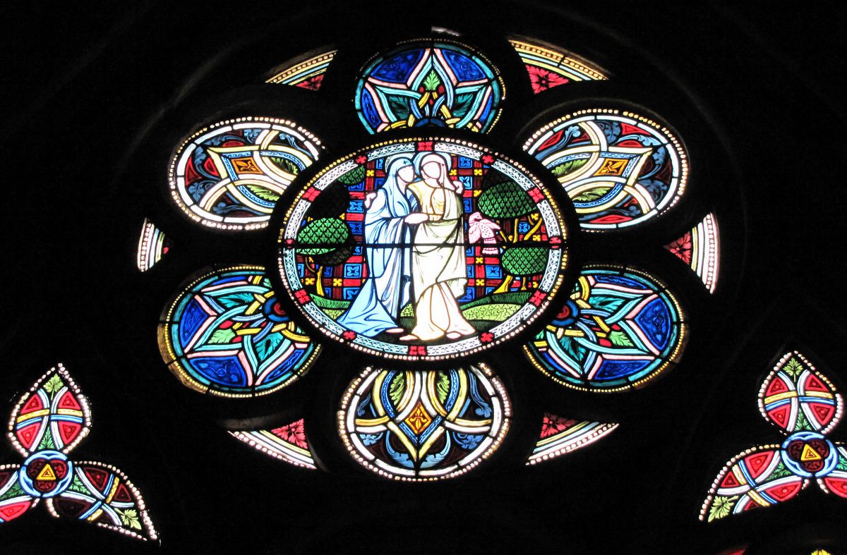 Un vitrail de la cathédrale Notre-Dame de Verdun