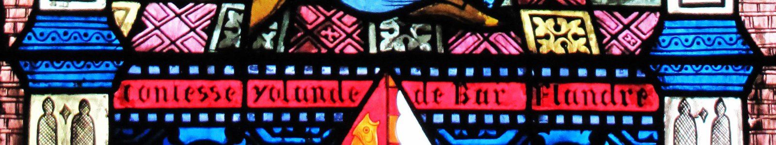 Un vitrail de la cathédrale Notre-Dame de Verdun