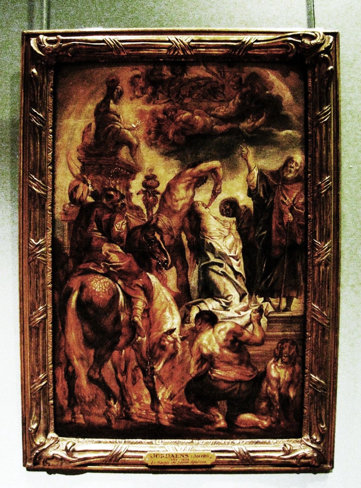 Jacques Jordaens, Modelleto pour la gravure du Martyre de sainte