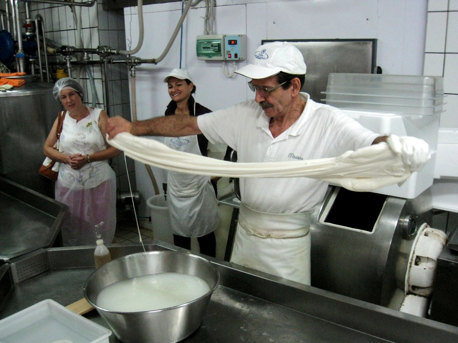 Fabrique de mozzarella (Michelangelo) à Sorrente (Italie)