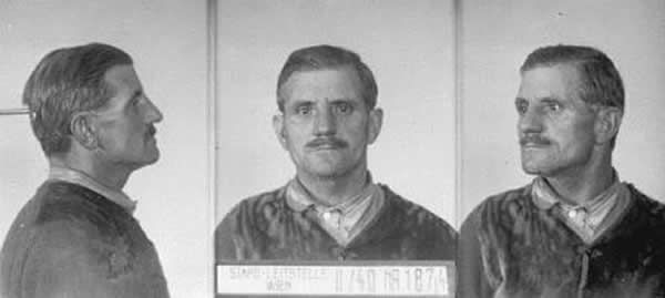 Photos du fichier anthropométrique le Gestapo Vienne
