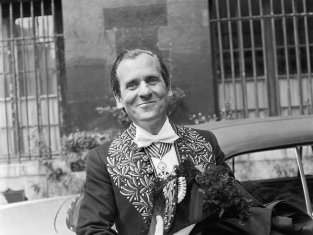 Jean d'Ormesson (1925-2017), ici en 1974, lorsqu'il succéda à Jules Romains à l'Académie française. (Universal Photo/SIPA) 