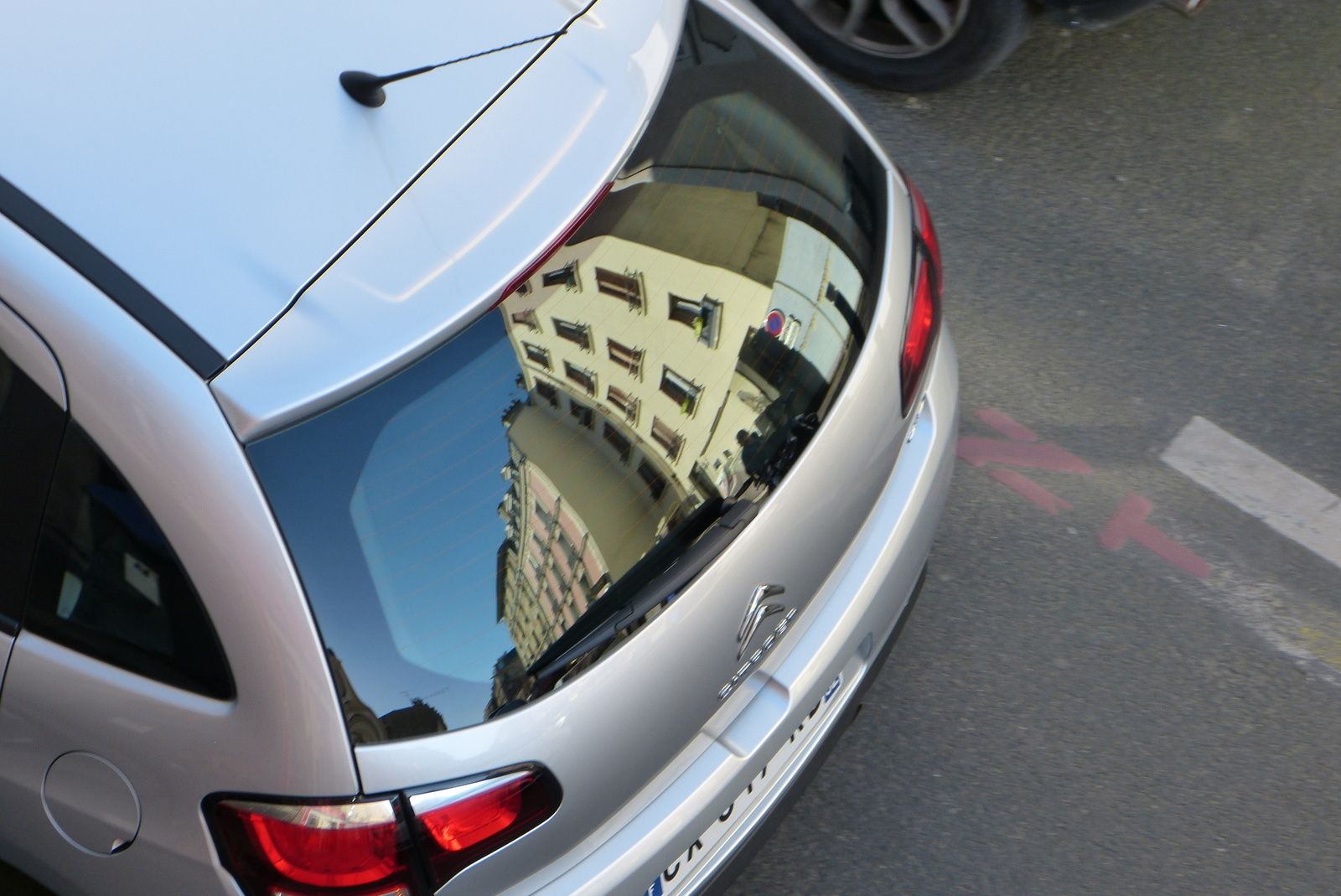 reflets sur voitures