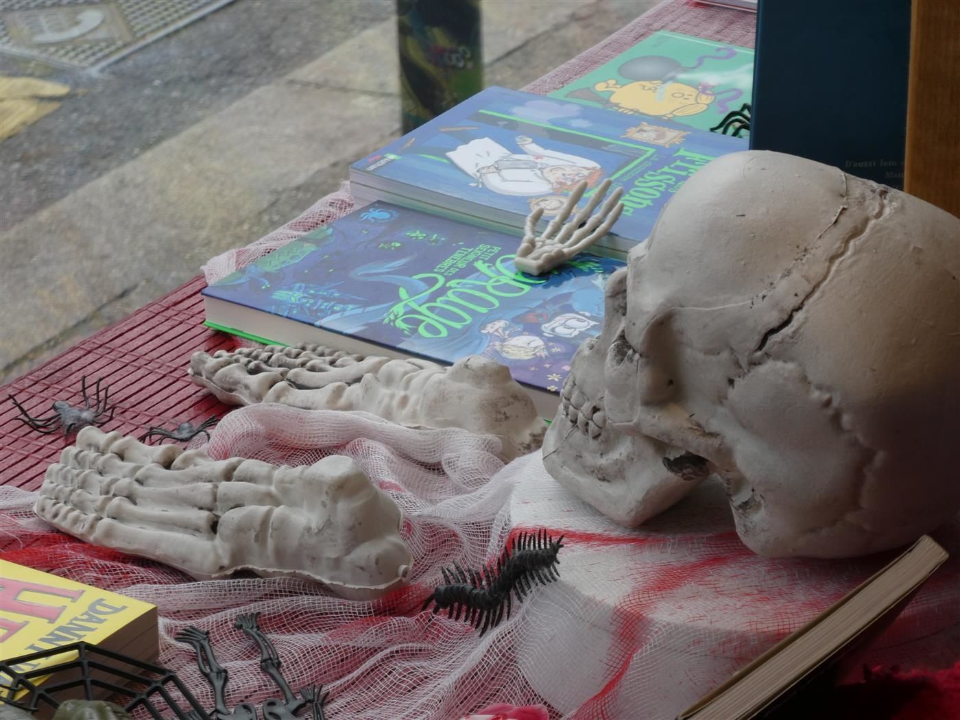 Endroit très accueillant que cette librairie à La Varenne...On y rencontre le chat de Faustine une charmante libraire toujours souriante et à la disposition des visiteurs. En ce moment ,vitrines Halloween.Seul bémol pour les clients éloignés, le prix du parking local en ville ( 3,20 euros /heure) qui devient dissuasif...