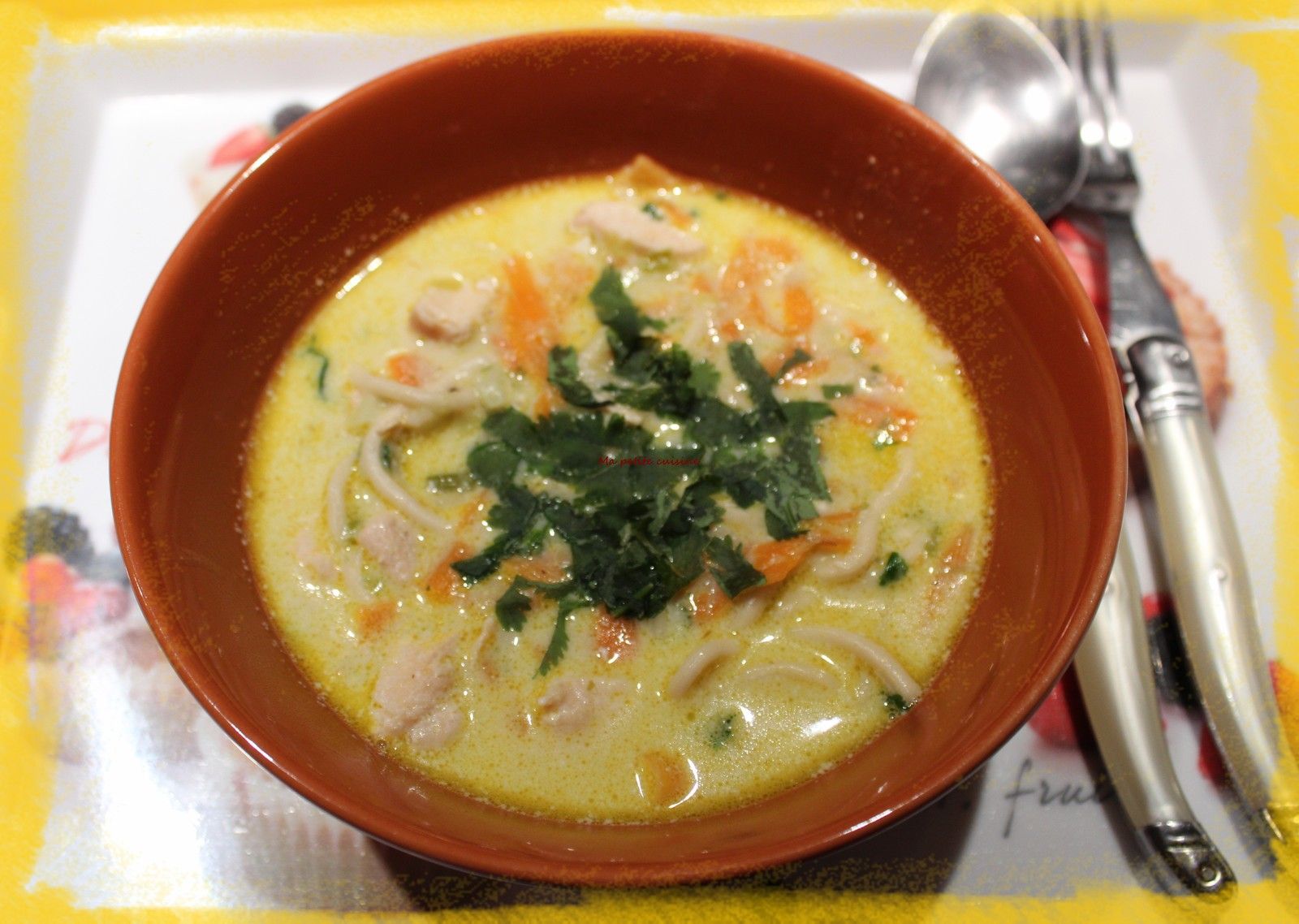 Soupe asiatique au poulet Le blog de Cisca