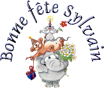 Bonne fête Sylvain (animaux) gifs - Angelinascreations Incredimail, Papiers  a lettre A4, gifs, signatures etc