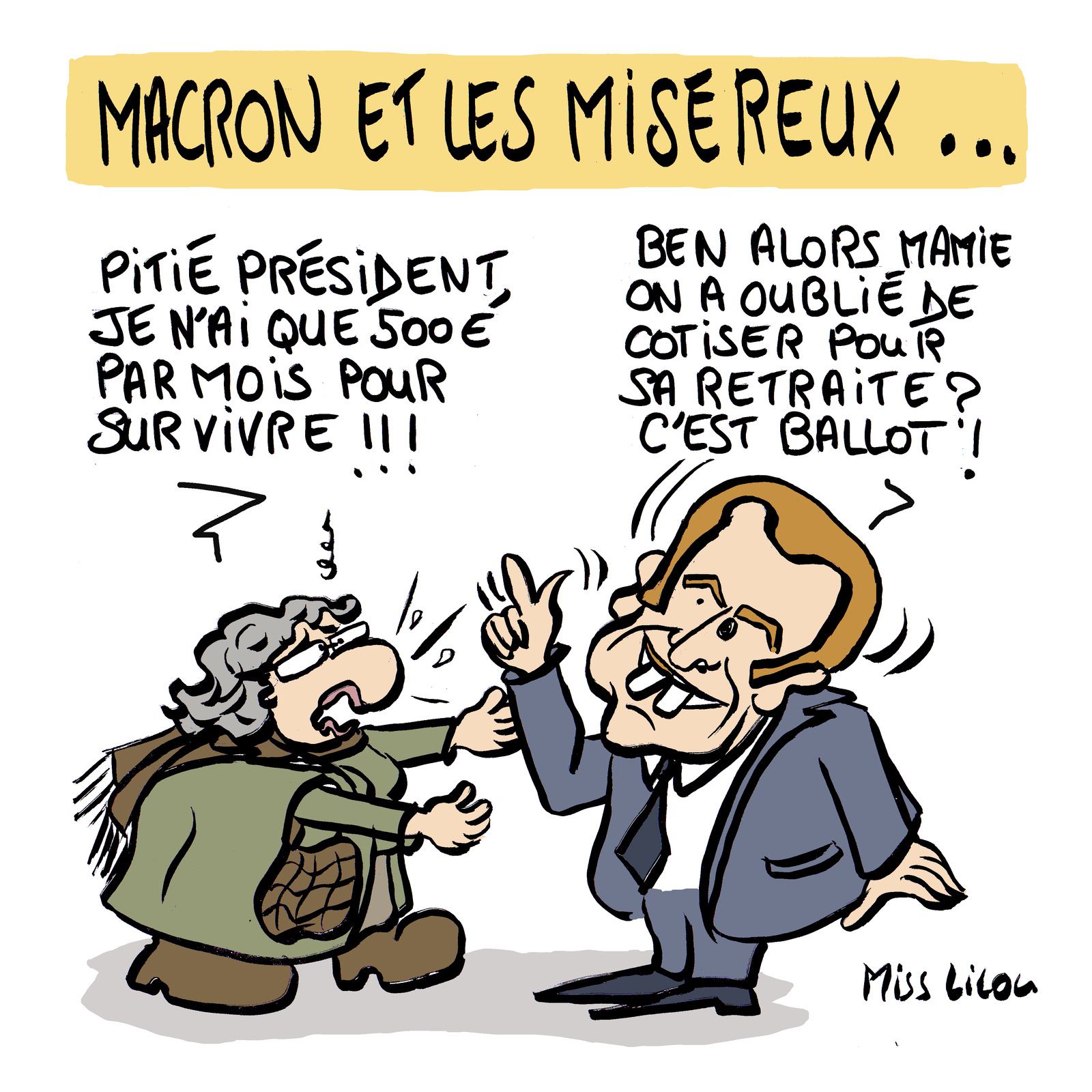 Macron et les Miséreux...