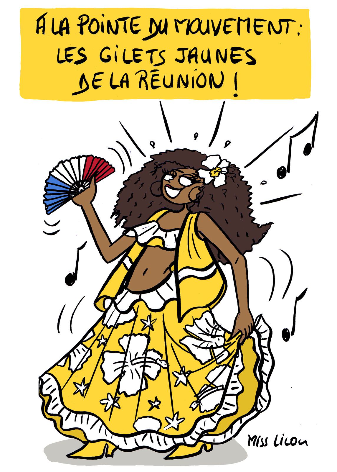 A la pointe du mouvement, les Gilets Jaunes de La Réunion...