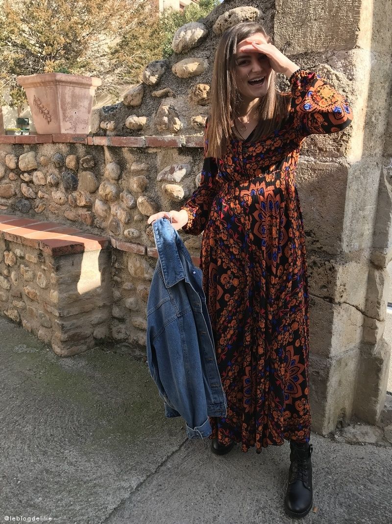 Look Robe Bohème Shein - Le Blog de Lilie