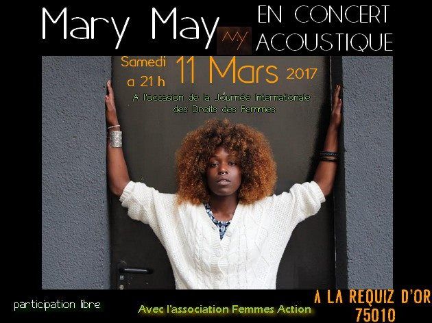concert MARY MAY + SELECTA KTY + CHARLIE GYAL + SISTA AHMES + NANNÄ VOLTA - 11/03/17 Paris