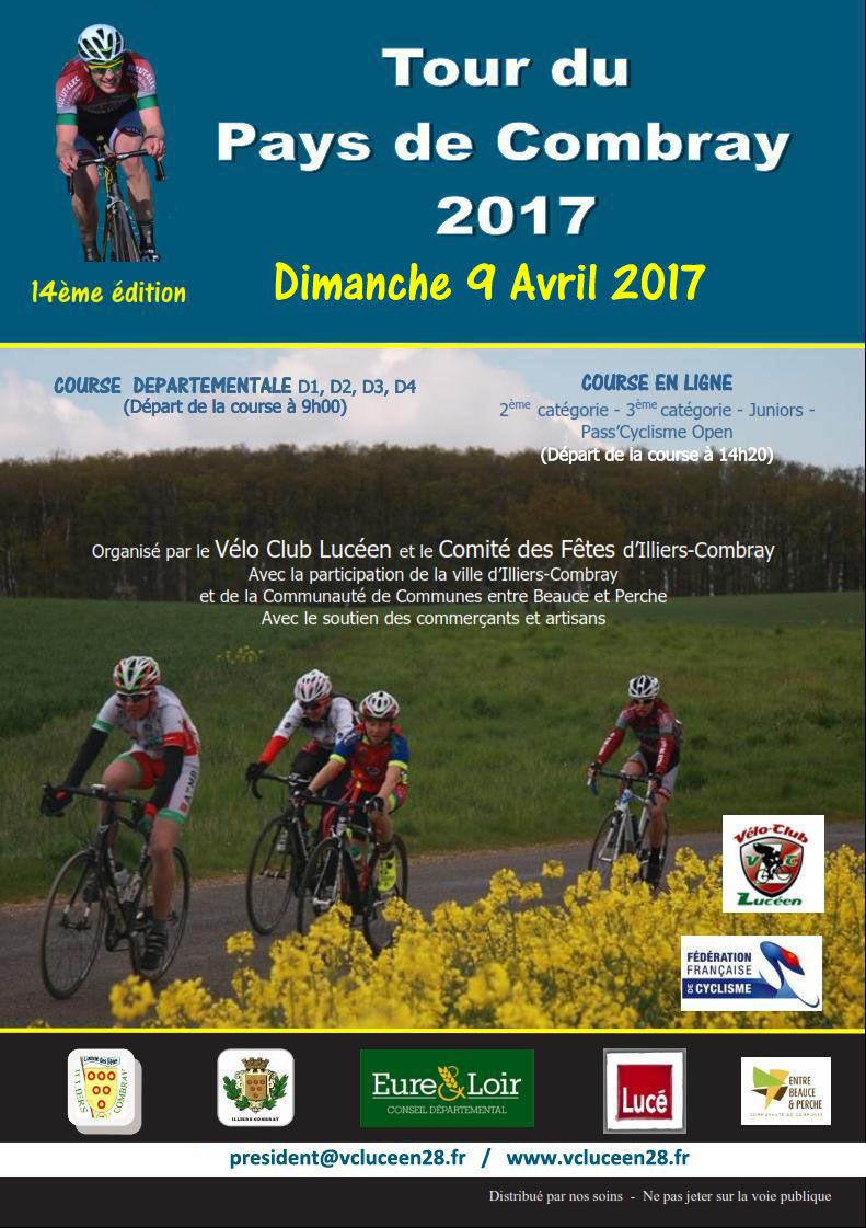 Tour du Pays Combray (28) support du championnat d'Eure et Loir des 2, 3 et juniors