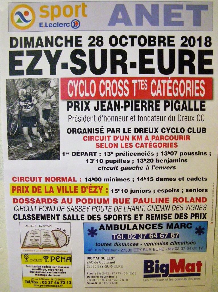 Classement d'Ezy sur Eure (27) de prélicencié à minimes : victoires de Mahel, Mattis et Arthur